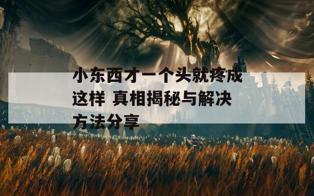 小东西才一个头就疼成这样 真相揭秘与解决方法分享