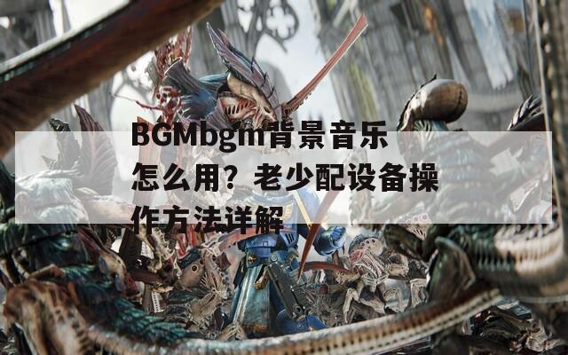 BGMbgm背景音乐怎么用？老少配设备操作方法详解