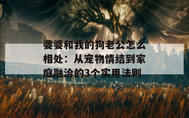 婆婆和我的狗老公怎么相处：从宠物情结到家庭融洽的3个实用法则