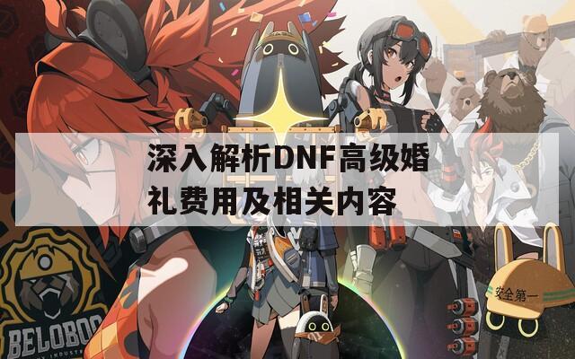 深入解析DNF高级婚礼费用及相关内容