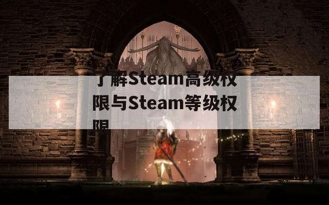 了解Steam高级权限与Steam等级权限