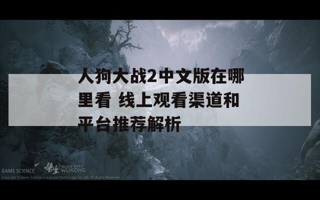 人狗大战2中文版在哪里看 线上观看渠道和平台推荐解析