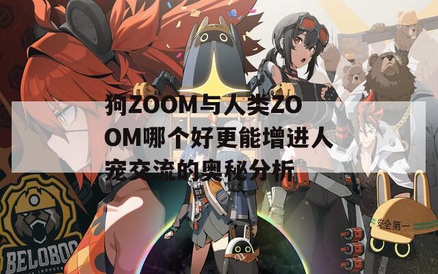 狗ZOOM与人类ZOOM哪个好更能增进人宠交流的奥秘分析