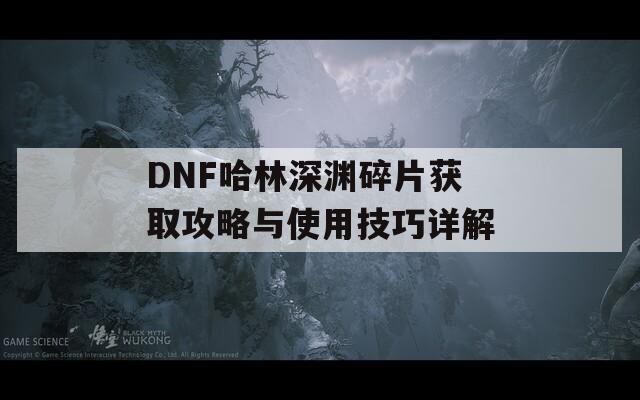 DNF哈林深渊碎片获取攻略与使用技巧详解