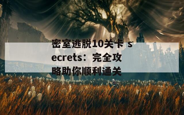 密室逃脱10关卡 secrets：完全攻略助你顺利通关