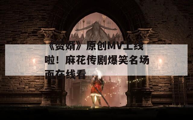 《赘婿》原创MV上线啦！麻花传剧爆笑名场面在线看